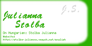 julianna stolba business card